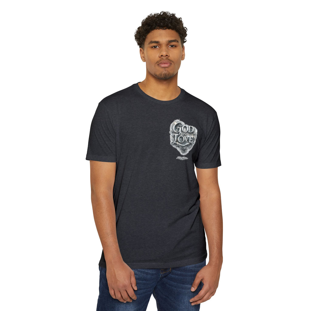 Christian Faith T-Shirt — "God Is Love" Chest-Print Graphic Tee