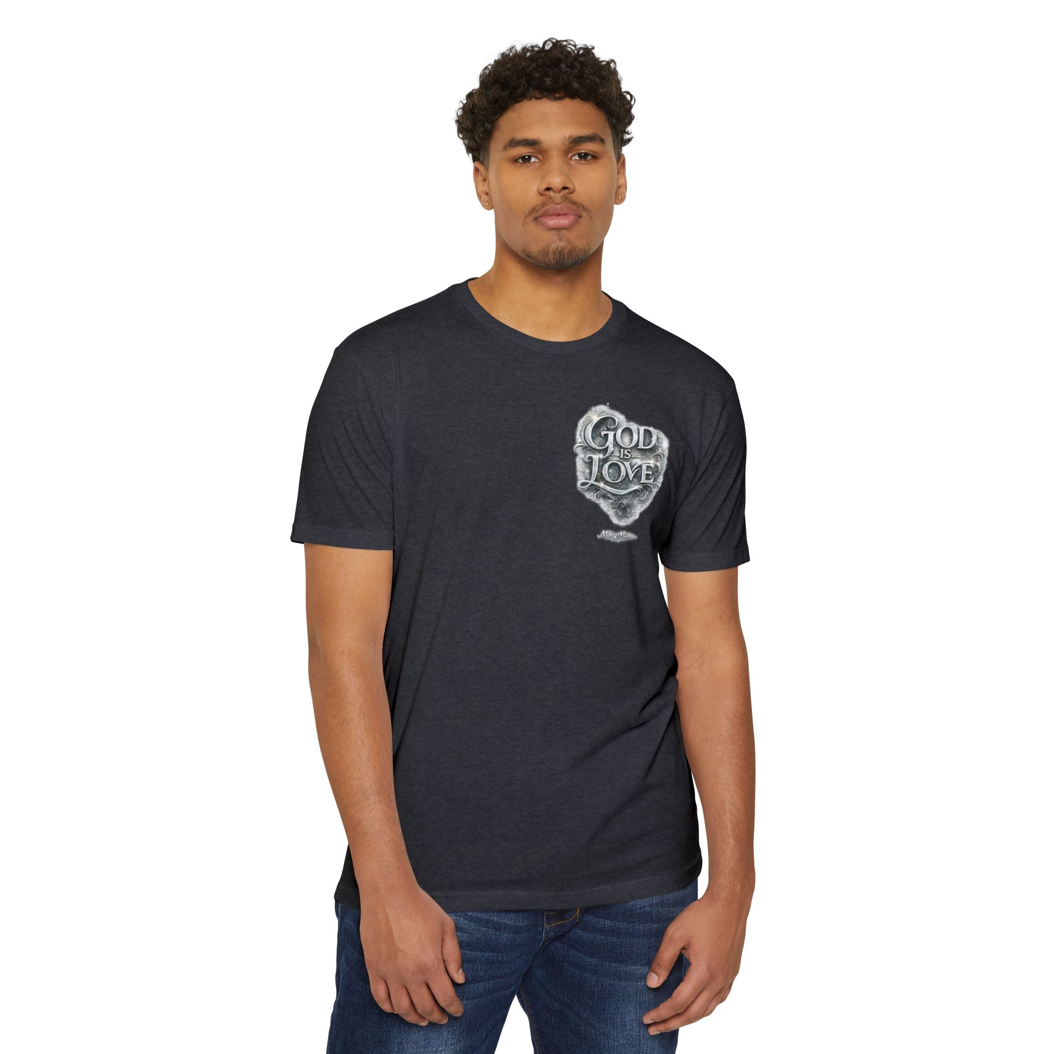 Christian Faith T-Shirt — "God Is Love" Chest-Print Graphic Tee