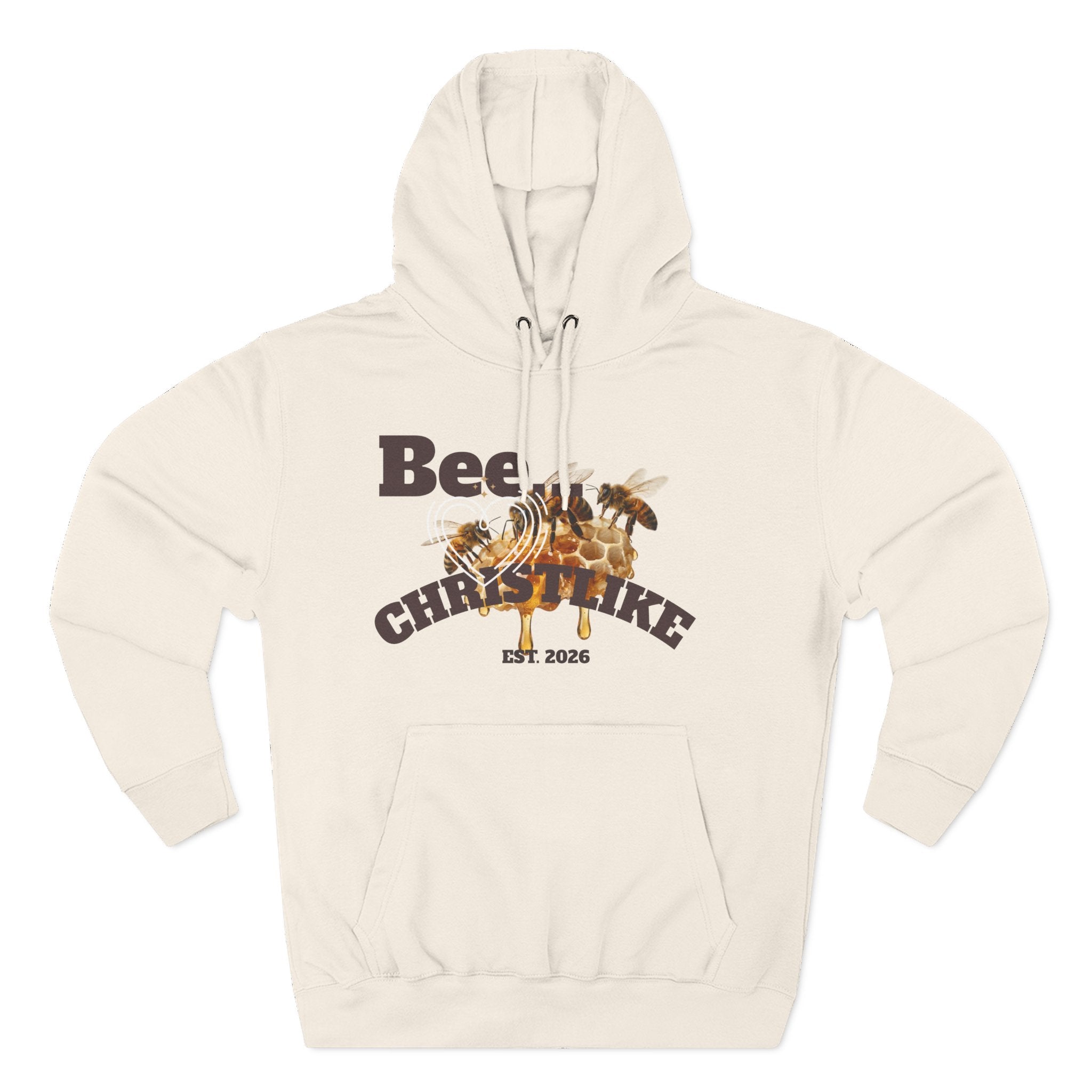 Christian Faith Hoodie — Honeybee "Be Christlike" Graphic Pullover