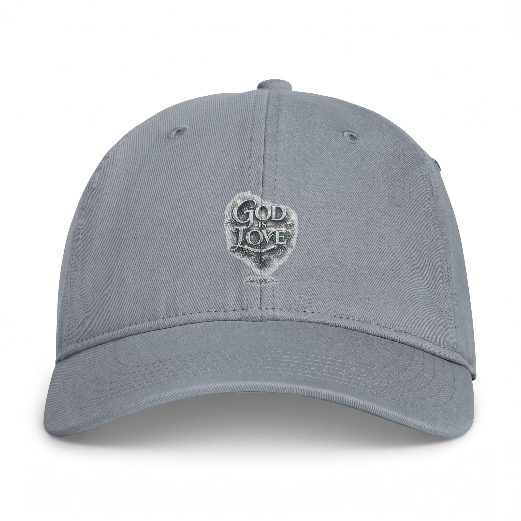 Christian Dad Hat — Embroidered "God Is Love" Washed Vintage Cap