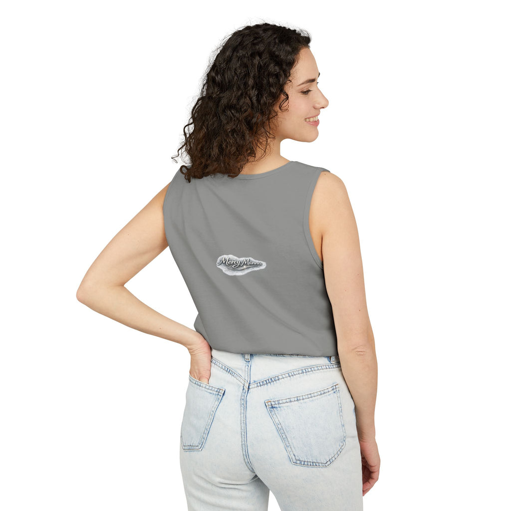 Christian Tank Top — "Graced to Be Holy" Dove Graphic Christian Tank