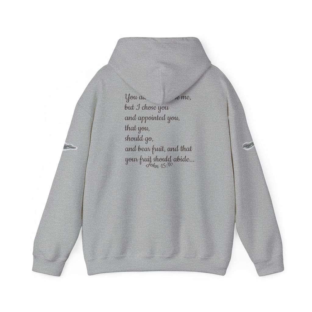 Christian Hoodie — "Chosen & Set Apart" Olive Leaf Faith Sweatshirt