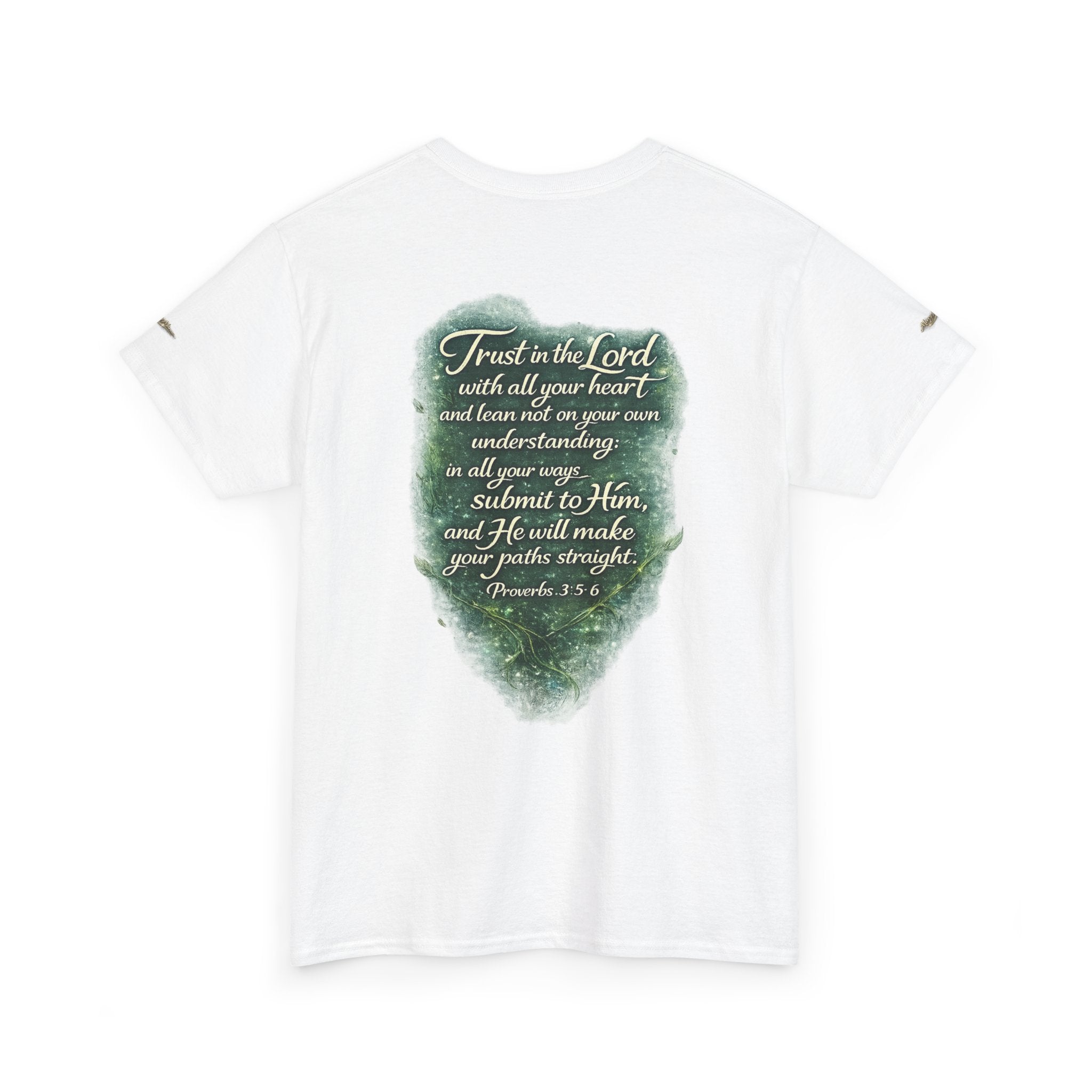 Christian Graphic Tee — "A Guarded Heart" Proverbs 3:5-6 Faith T-Shirt