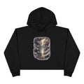 Women's Christian Crop Hoodie — "Be Still" Psalm 46:10 Inspirational Pullover