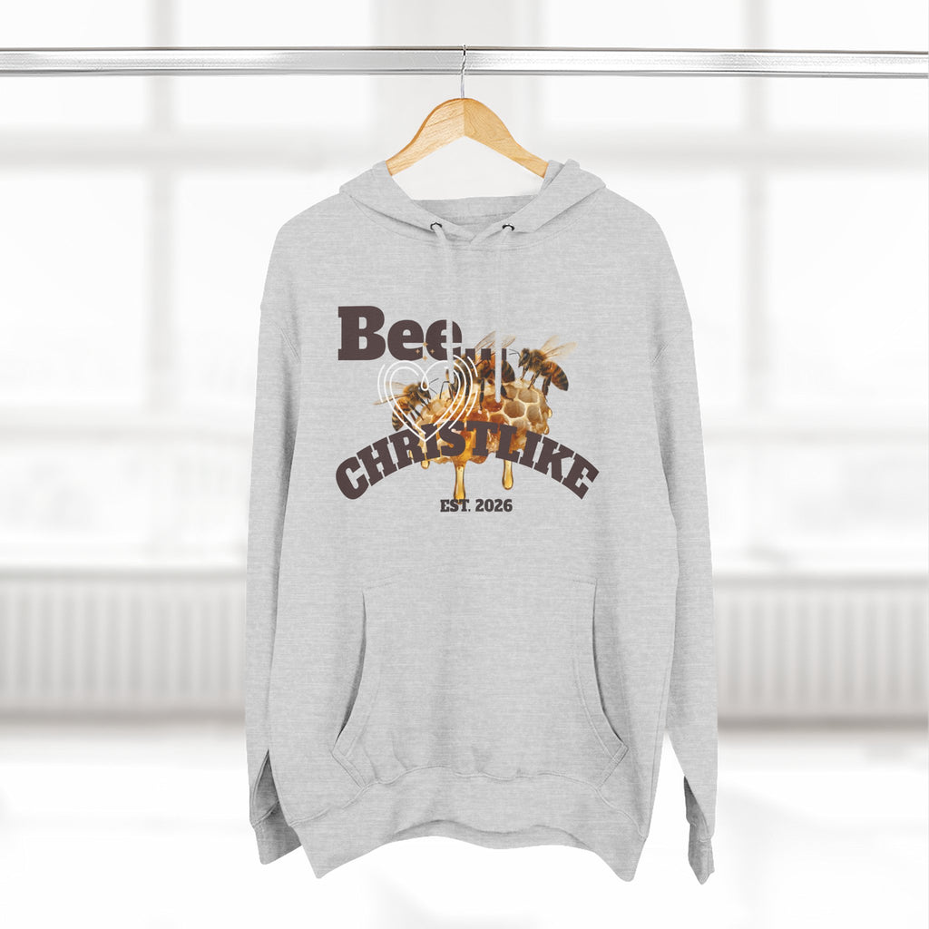 Christian Faith Hoodie — Honeybee "Be Christlike" Graphic Pullover