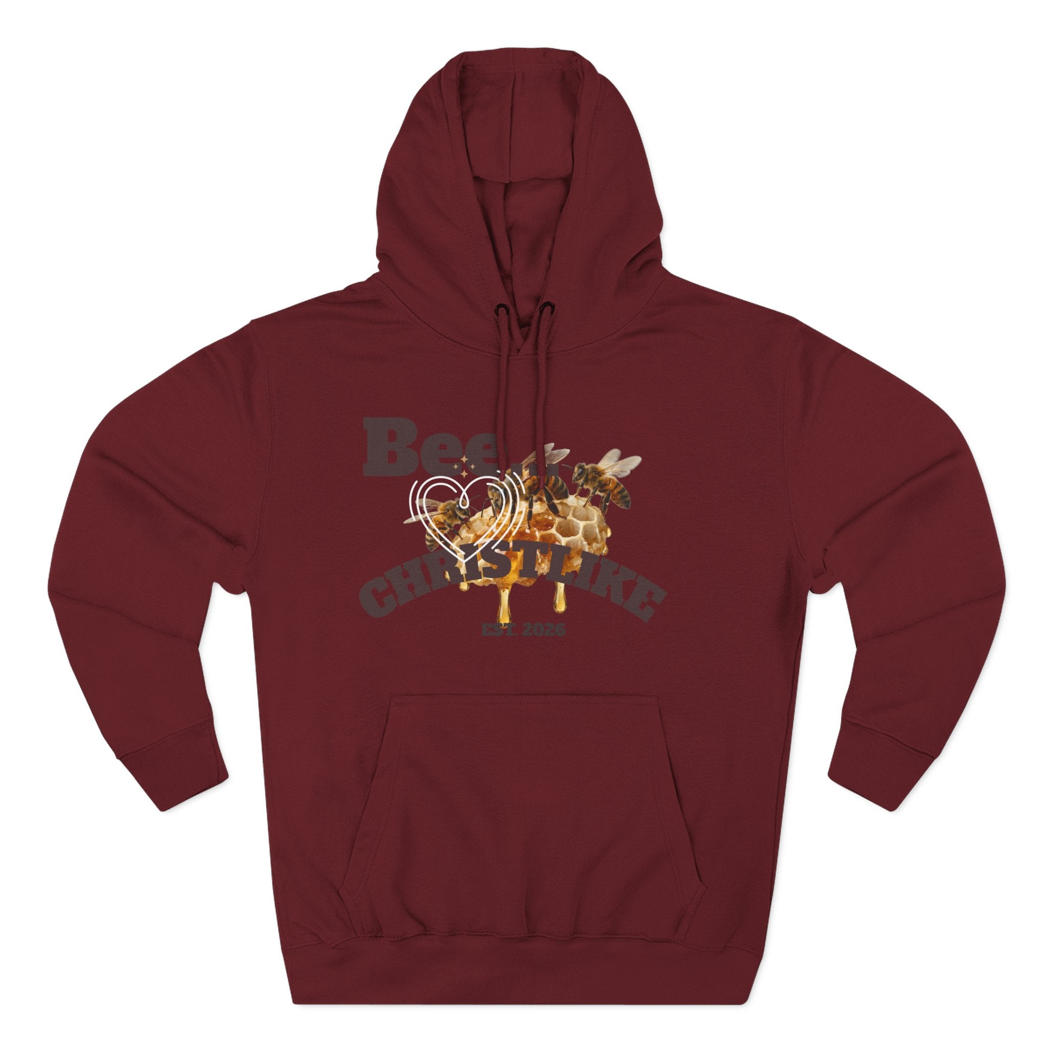 Christian Faith Hoodie — Honeybee "Be Christlike" Graphic Pullover