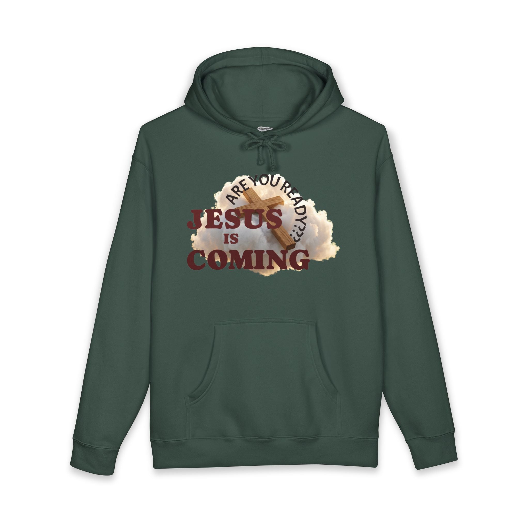 Christian Hoodie — "Are You Ready?" Jesus Is Coming Faith Pullover