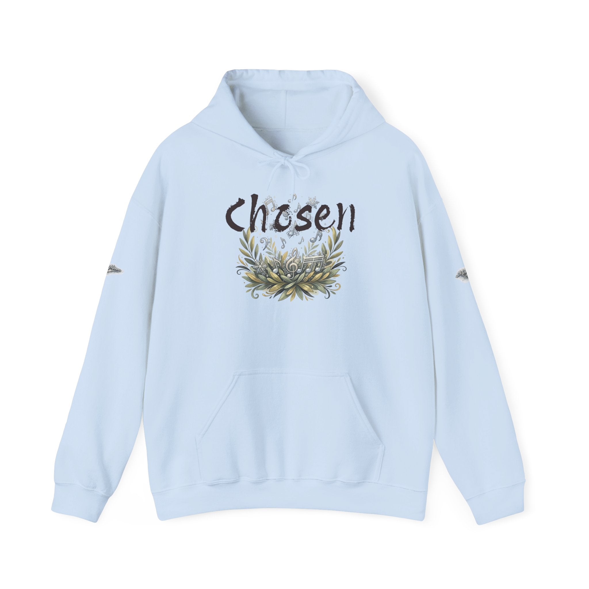 Christian Hoodie — "Chosen & Set Apart" Olive Leaf Faith Sweatshirt
