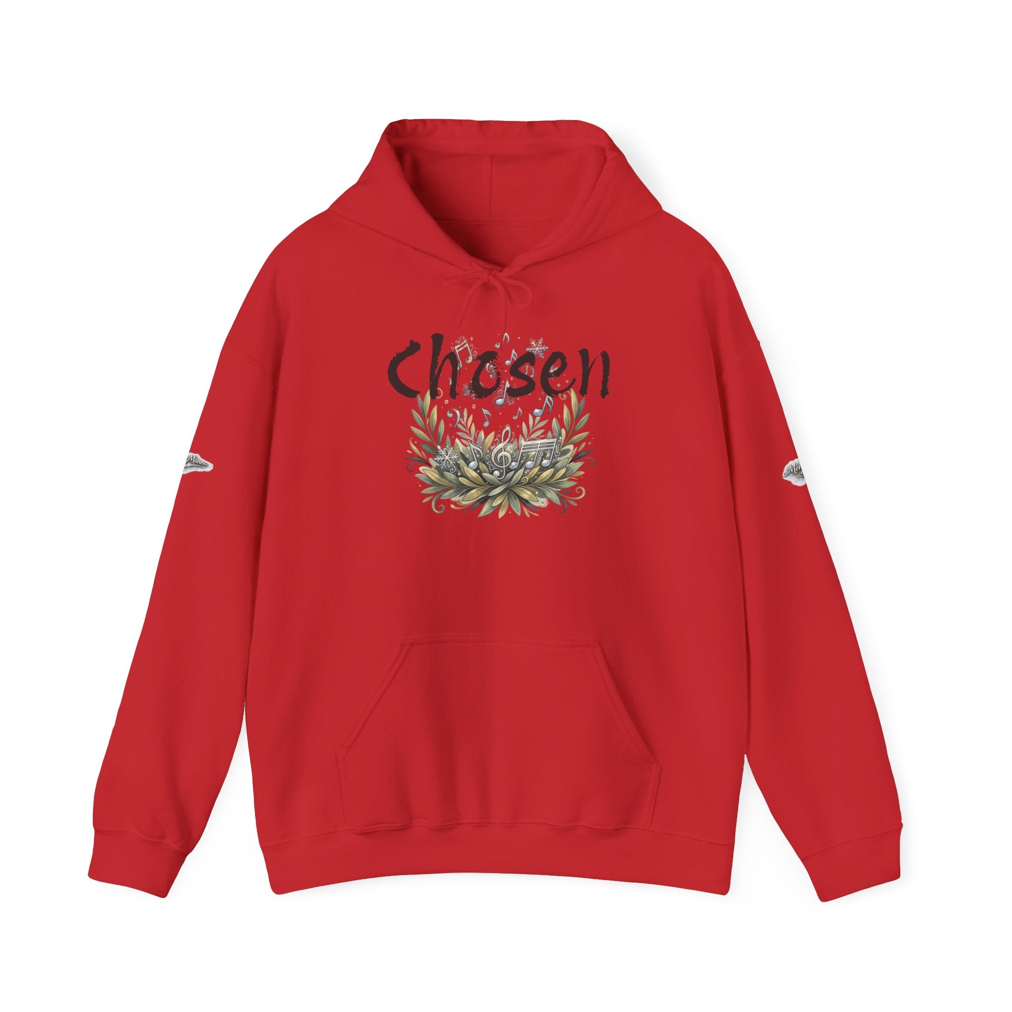 Christian Hoodie — "Chosen & Set Apart" Olive Leaf Faith Sweatshirt