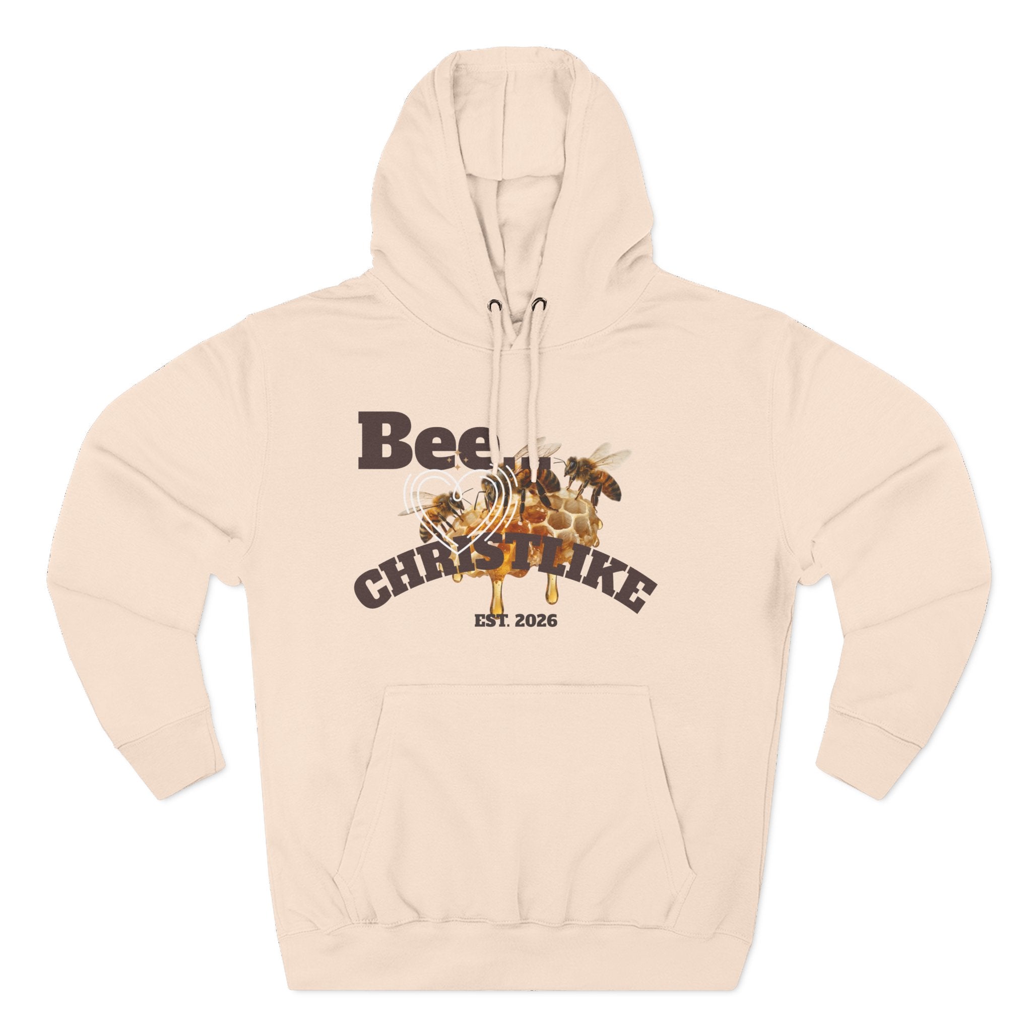 Christian Faith Hoodie — Honeybee "Be Christlike" Graphic Pullover