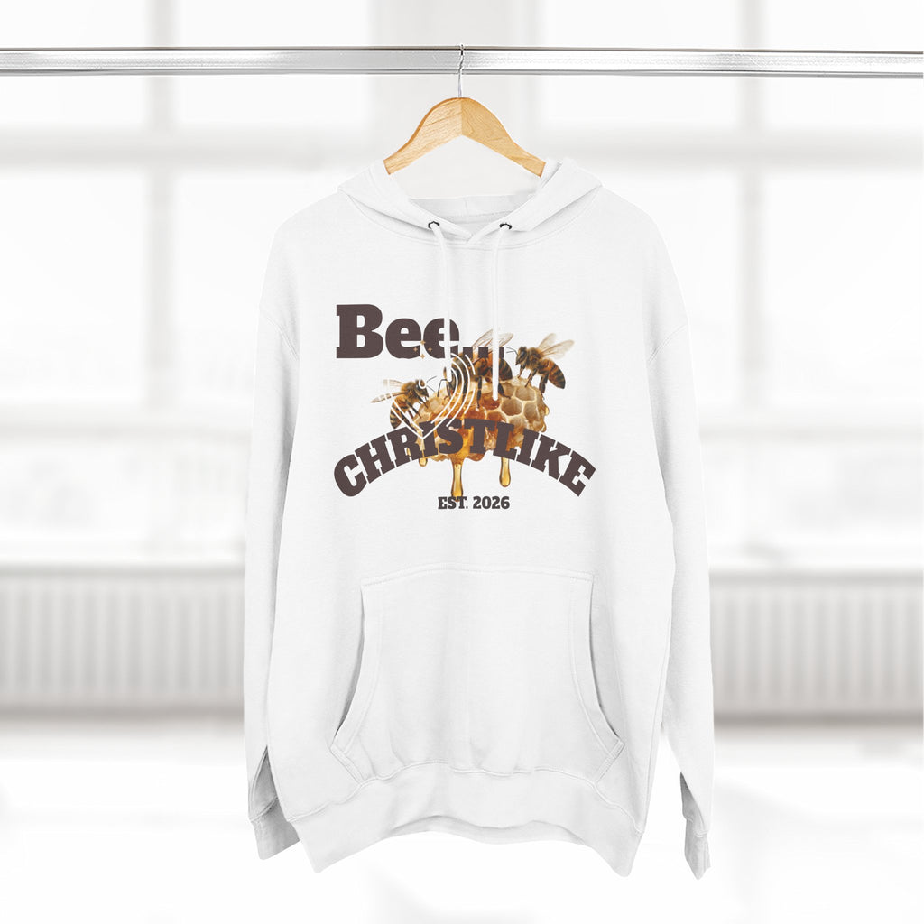 Christian Faith Hoodie — Honeybee "Be Christlike" Graphic Pullover