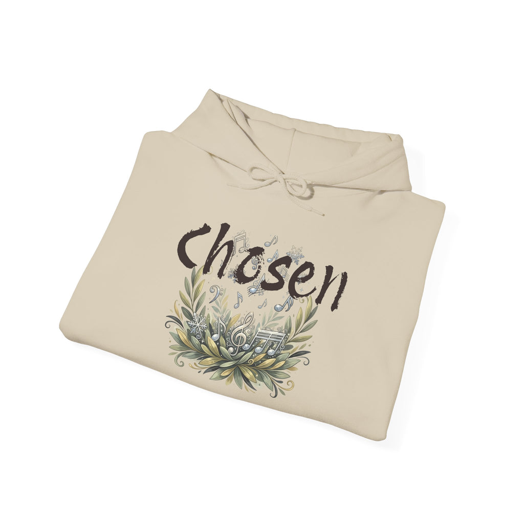 Christian Hoodie — "Chosen & Set Apart" Olive Leaf Faith Sweatshirt