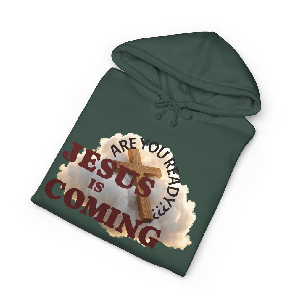 Christian Hoodie — "Are You Ready?" Jesus Is Coming Faith Pullover