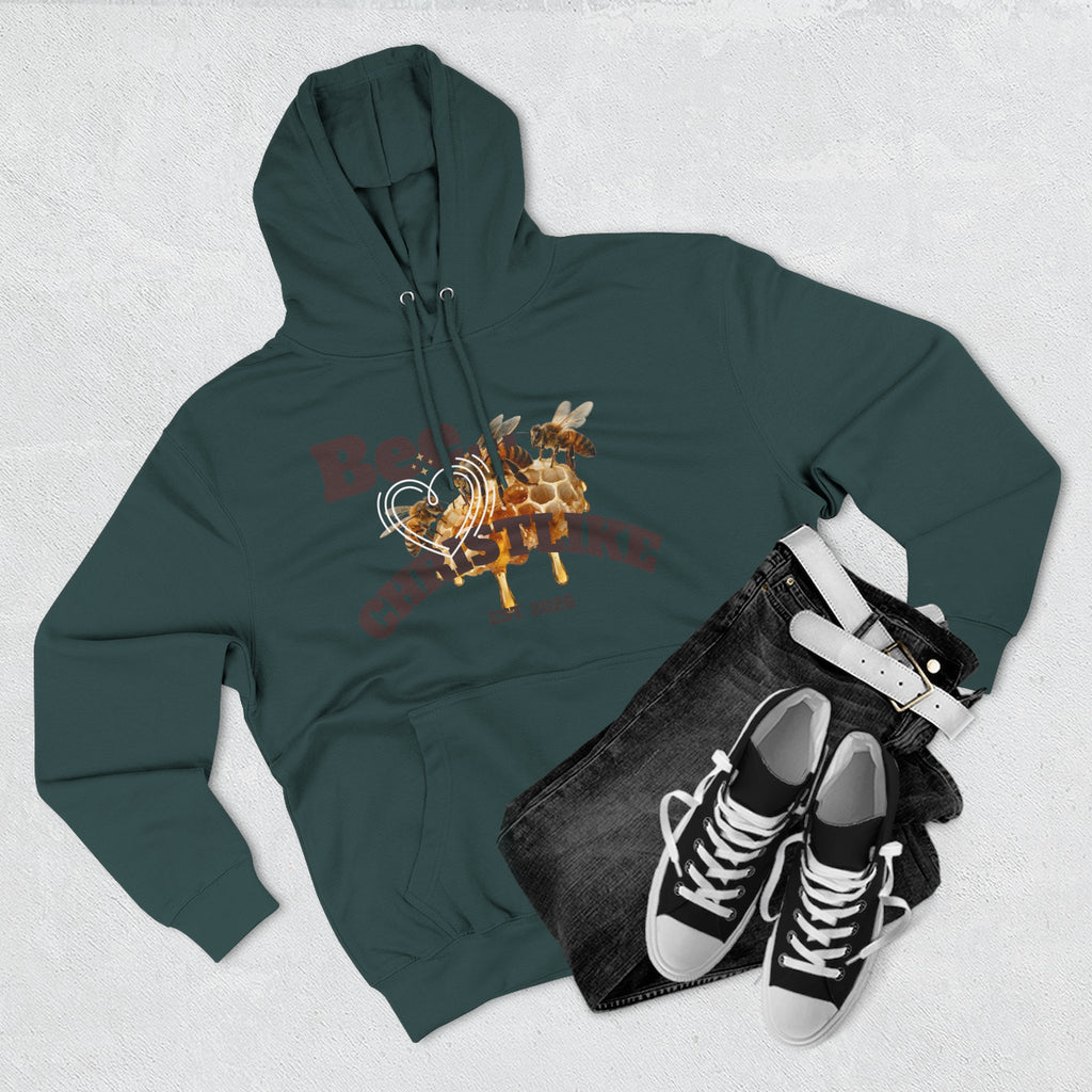 Christian Faith Hoodie — Honeybee "Be Christlike" Graphic Pullover