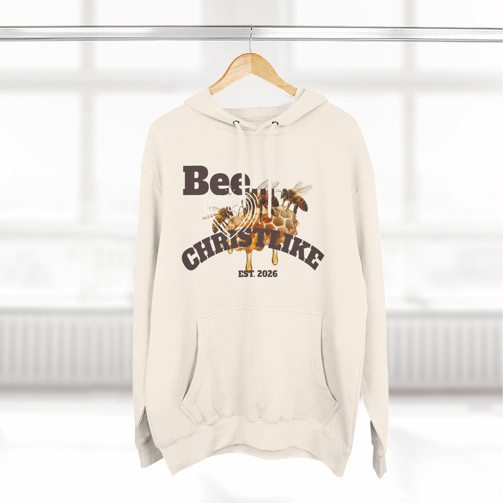 Christian Faith Hoodie — Honeybee "Be Christlike" Graphic Pullover