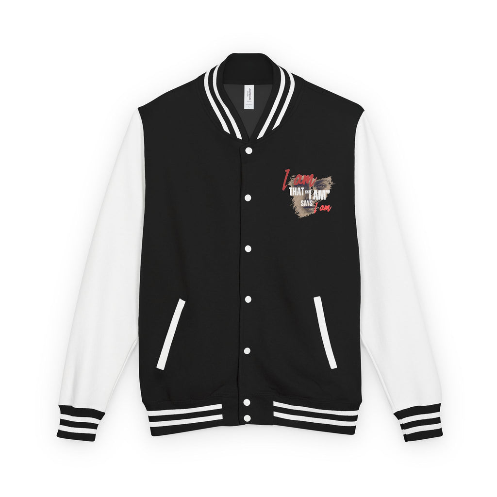 Christian Letterman Jacket — "I Am That I Am" Retro Faith Streetwear