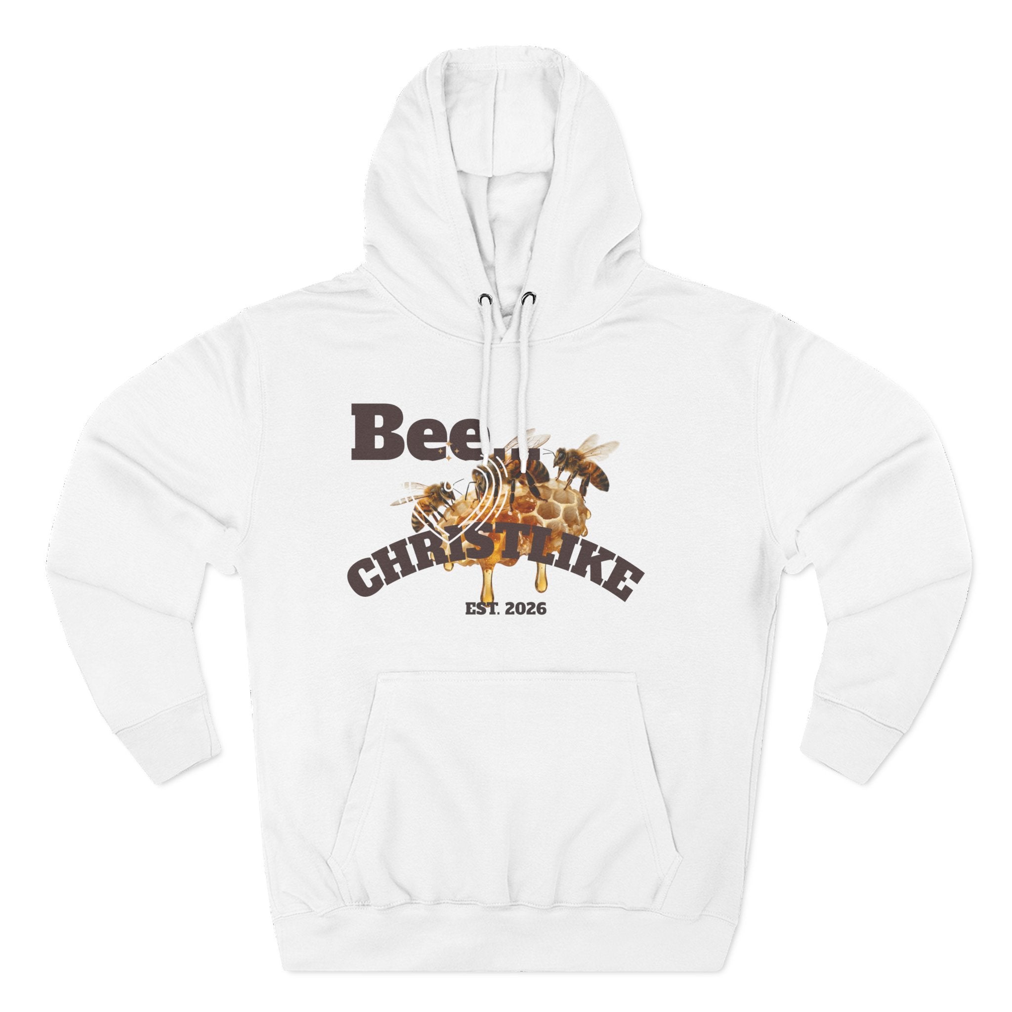 Christian Faith Hoodie — Honeybee "Be Christlike" Graphic Pullover