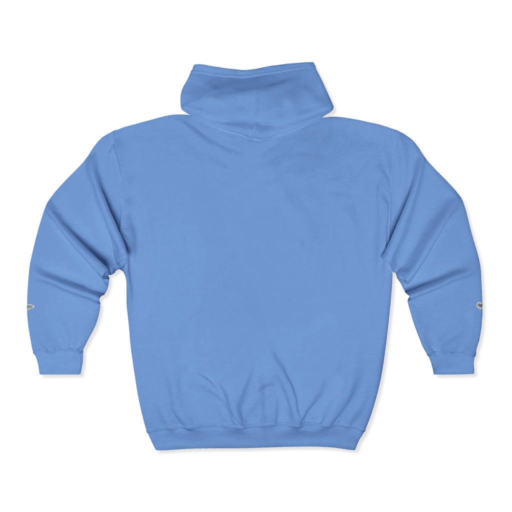Christian Zip Hoodie — "A Guarded Heart" Abstract Faith Streetwear Jacket