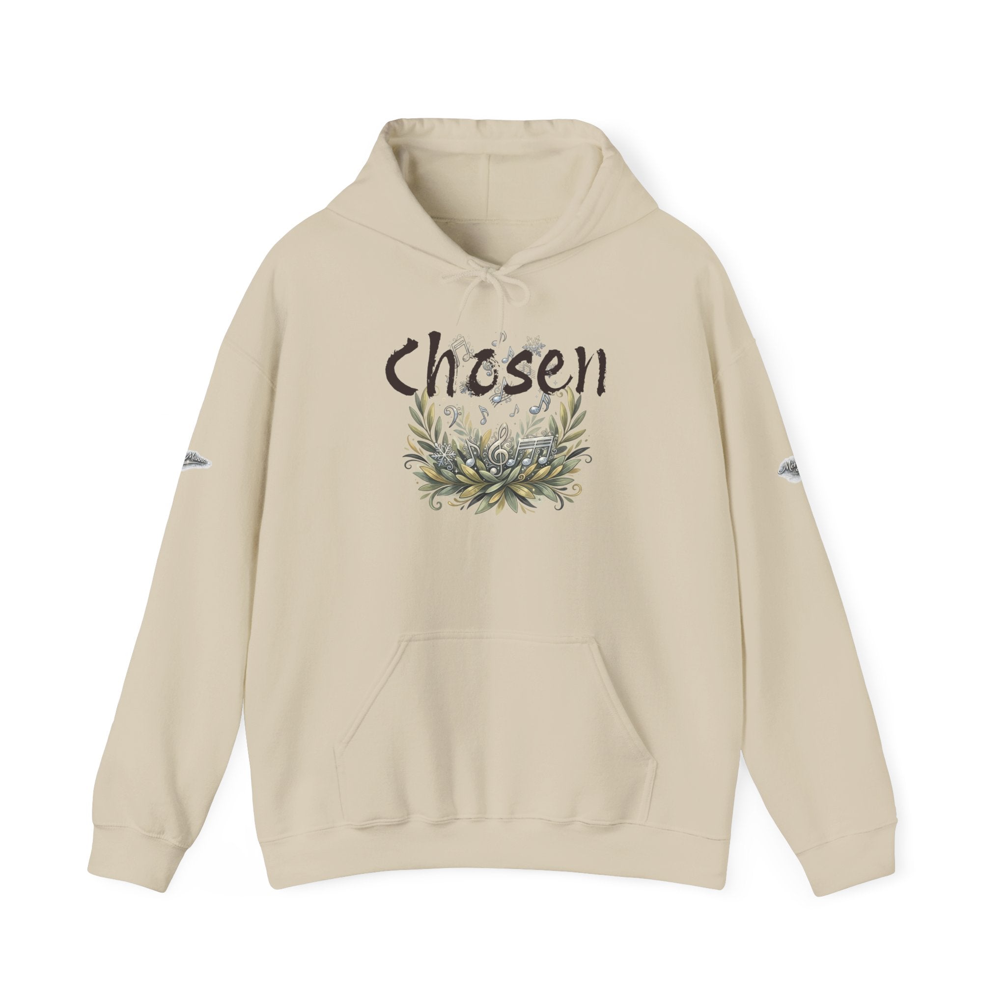 Christian Hoodie — "Chosen & Set Apart" Olive Leaf Faith Sweatshirt