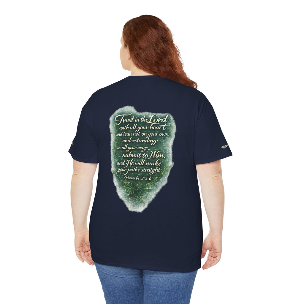 Christian Graphic Tee — "A Guarded Heart" Proverbs 3:5-6 Faith T-Shirt