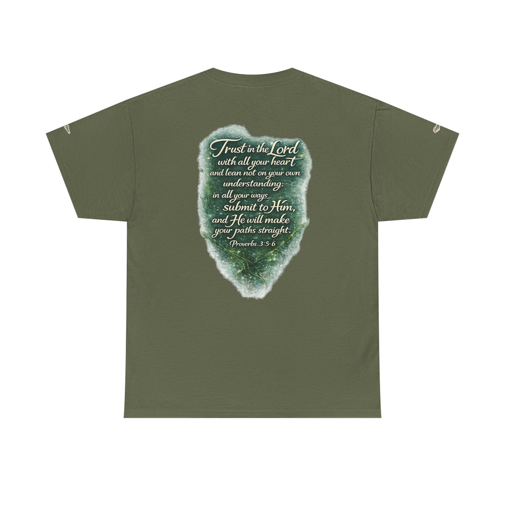 Christian Graphic Tee — "A Guarded Heart" Proverbs 3:5-6 Faith T-Shirt