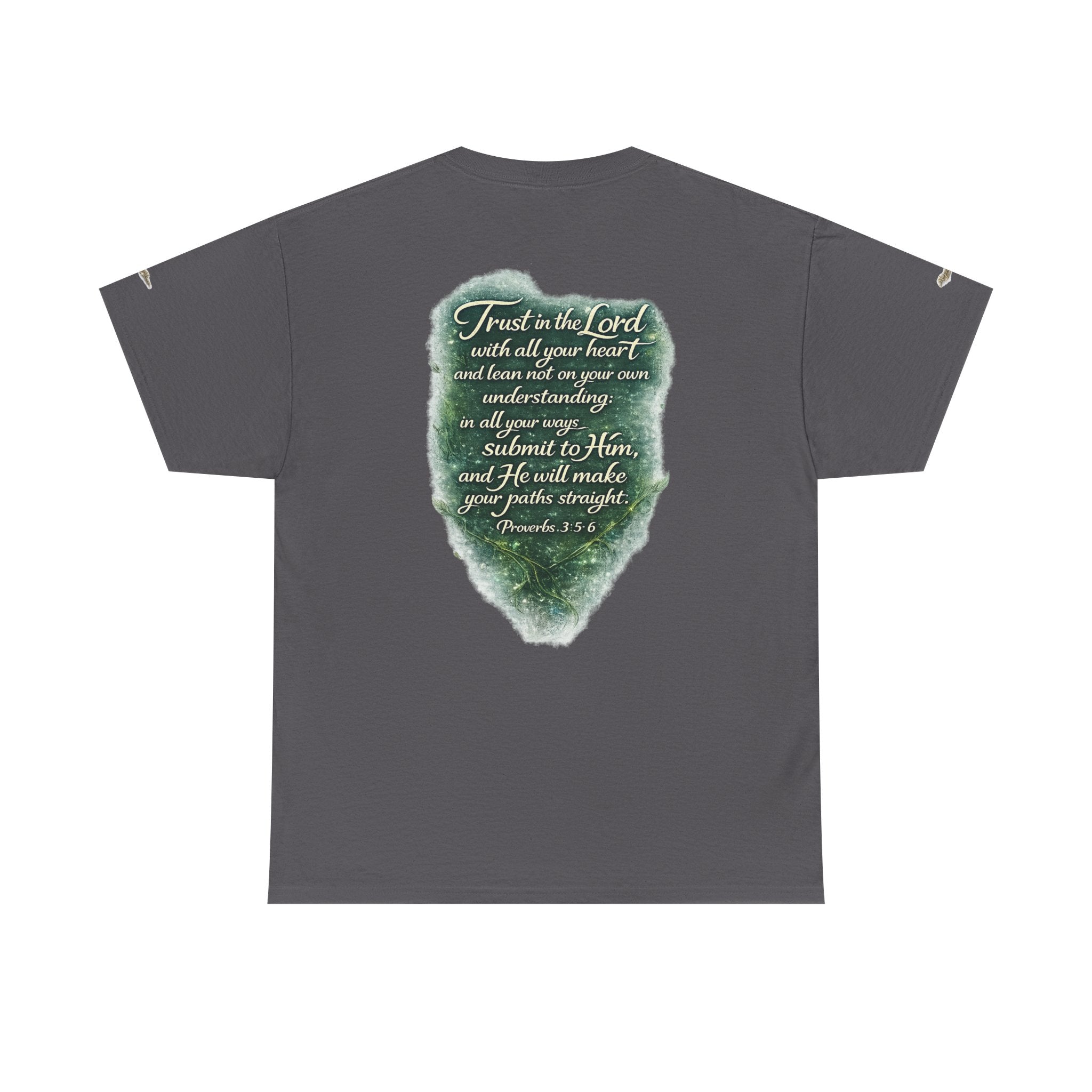 Christian Graphic Tee — "A Guarded Heart" Proverbs 3:5-6 Faith T-Shirt