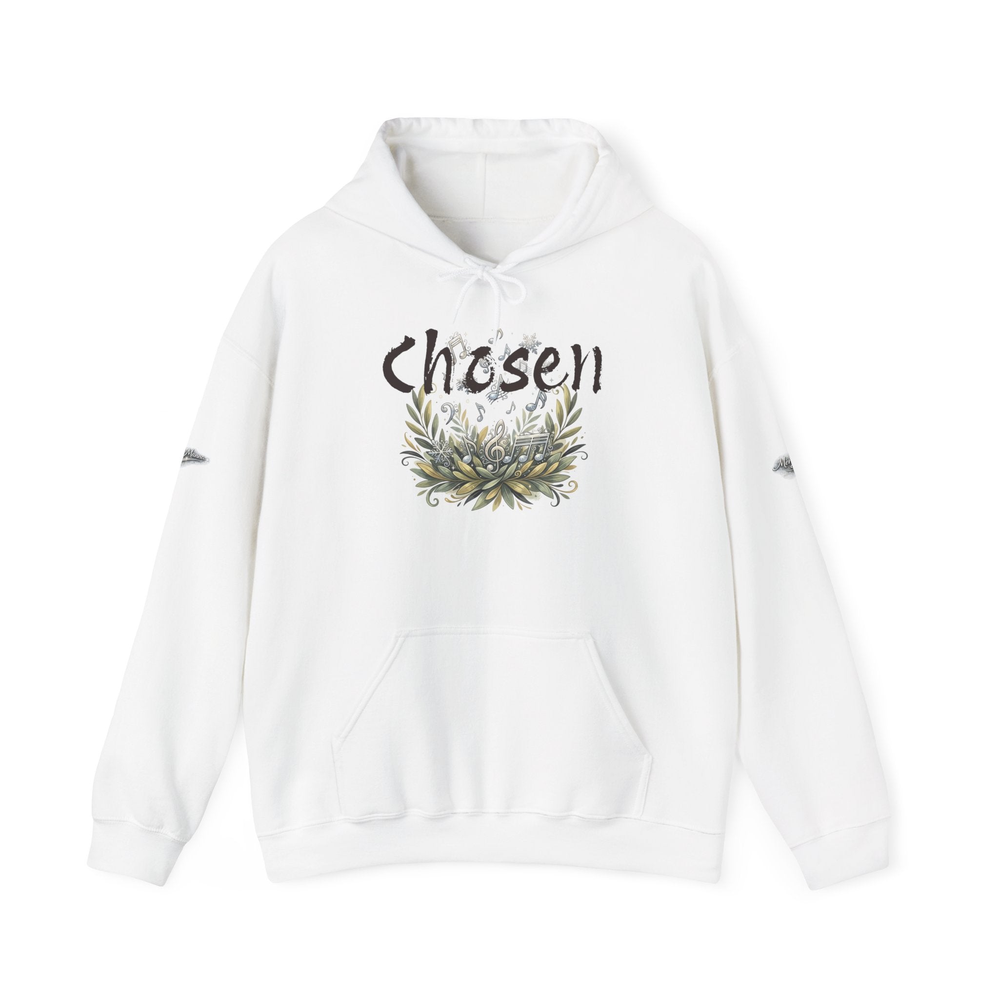 Christian Hoodie — "Chosen & Set Apart" Olive Leaf Faith Sweatshirt