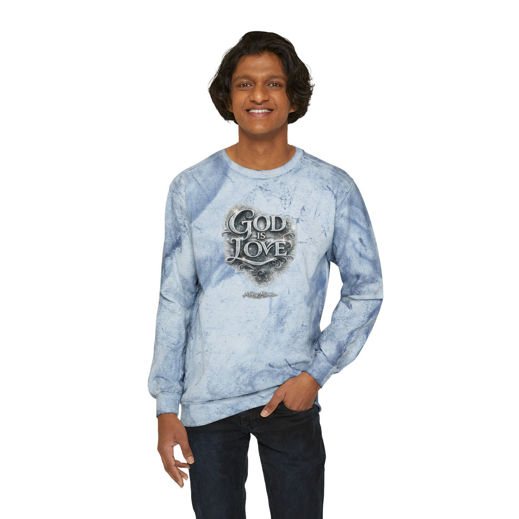 Christian Tie-Dye Sweatshirt — God Is Love Crewneck