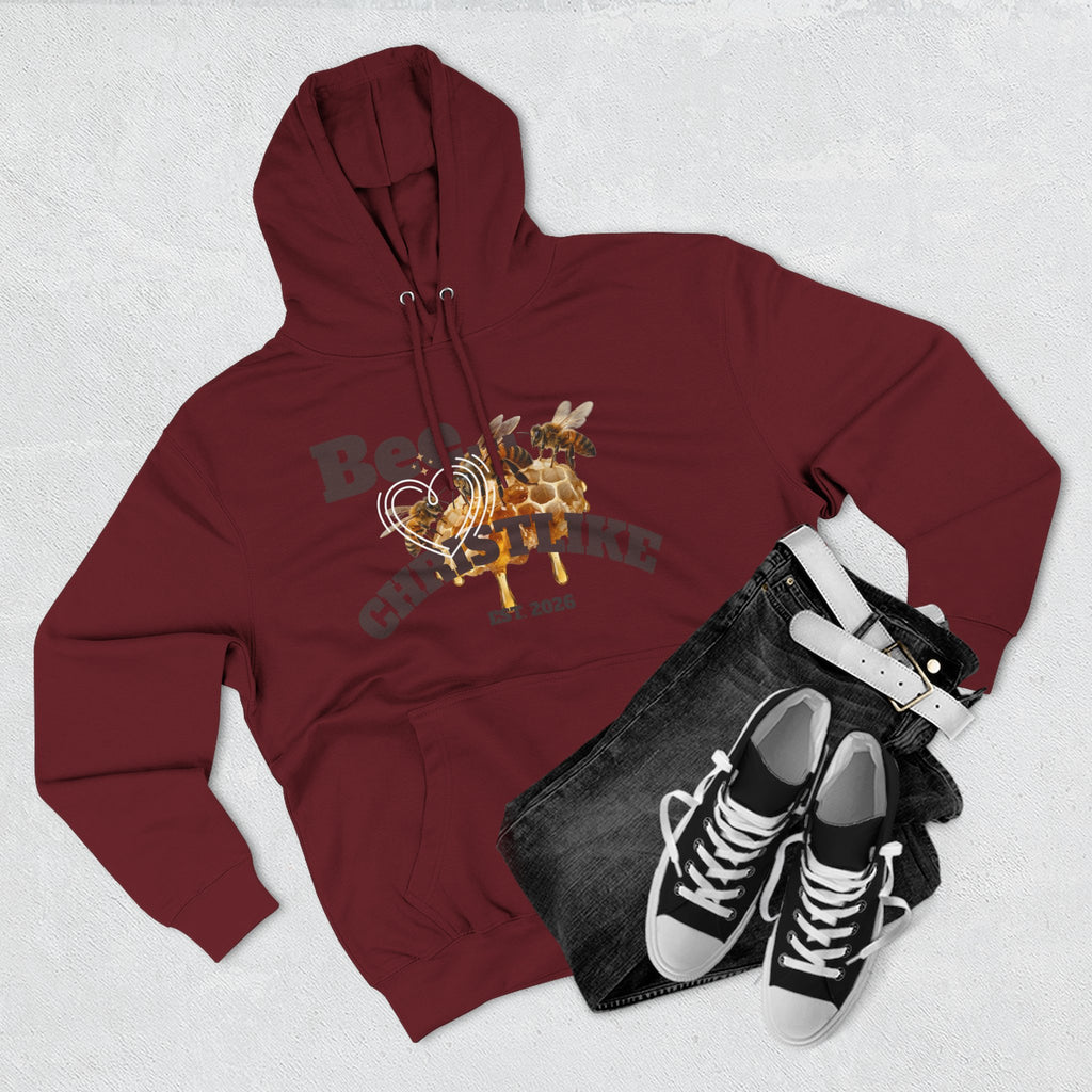 Christian Faith Hoodie — Honeybee "Be Christlike" Graphic Pullover