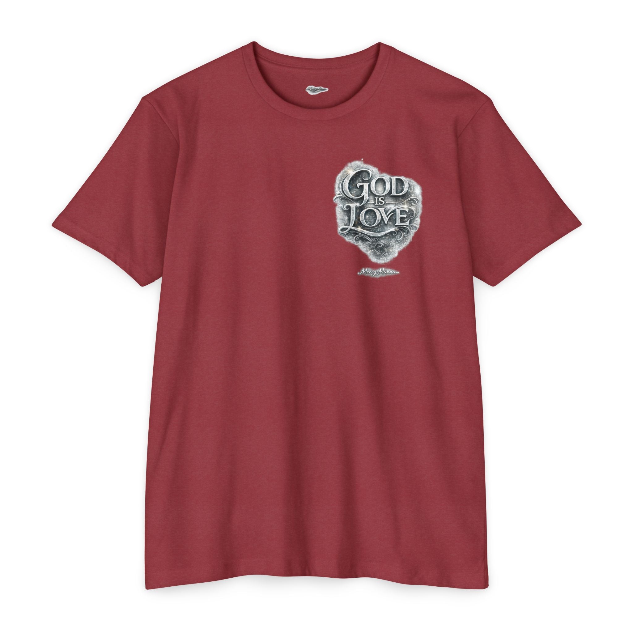 Christian Faith T-Shirt — "God Is Love" Chest-Print Graphic Tee