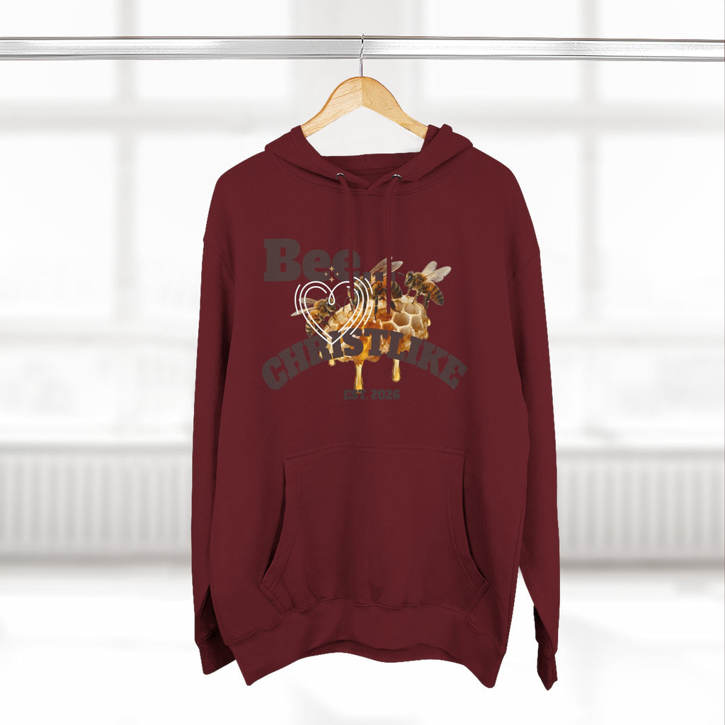 Christian Faith Hoodie — Honeybee "Be Christlike" Graphic Pullover