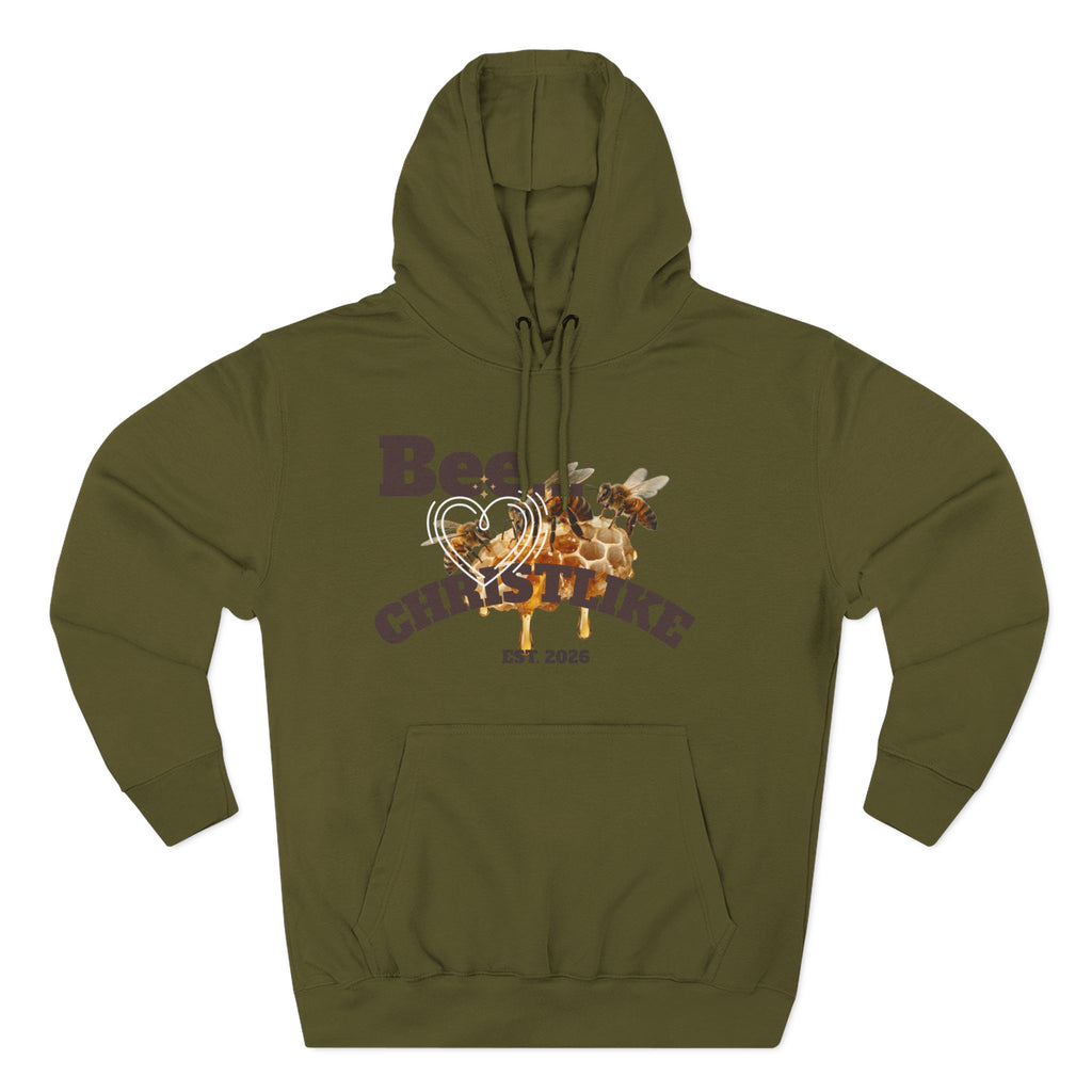 Christian Faith Hoodie — Honeybee "Be Christlike" Graphic Pullover