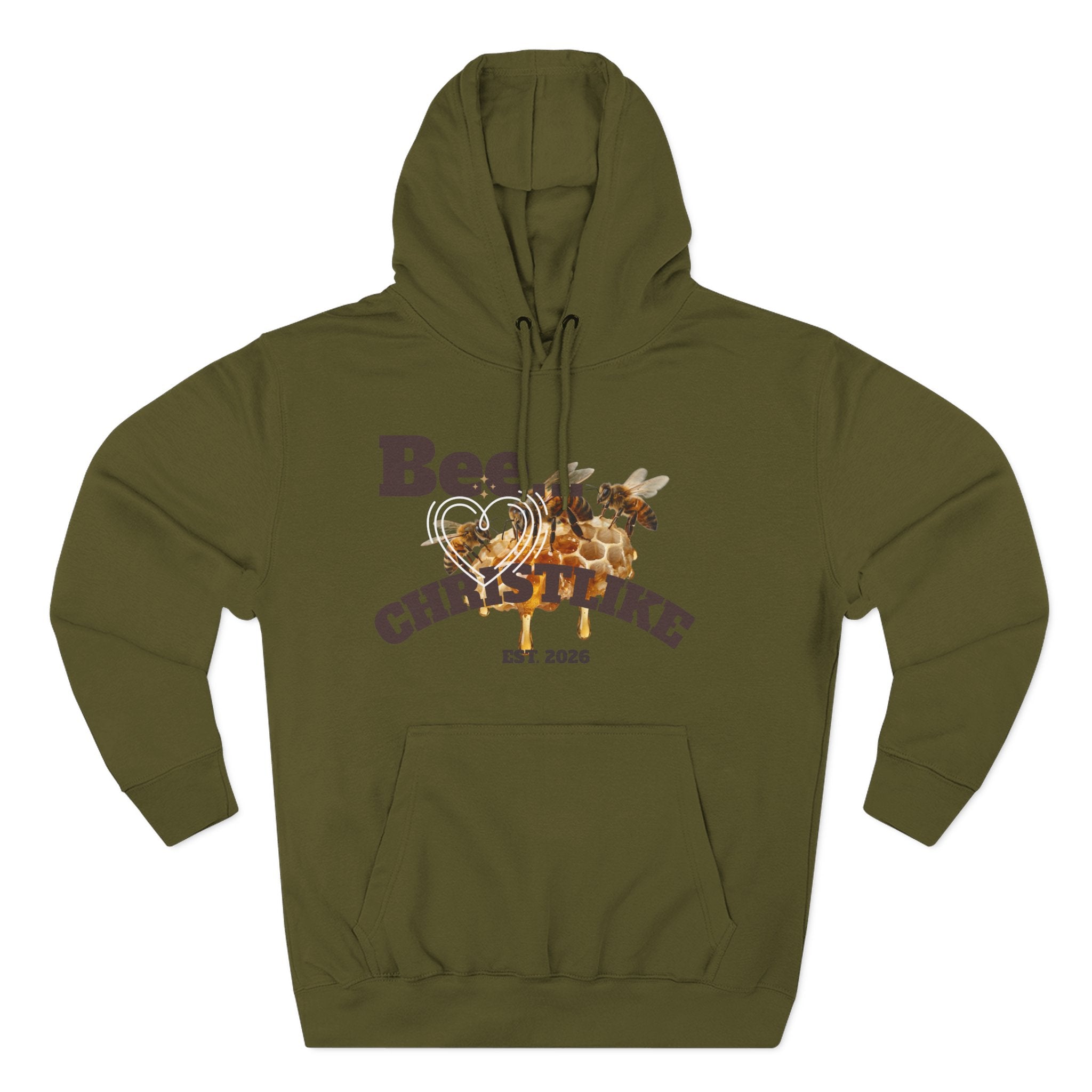Christian Faith Hoodie — Honeybee "Be Christlike" Graphic Pullover