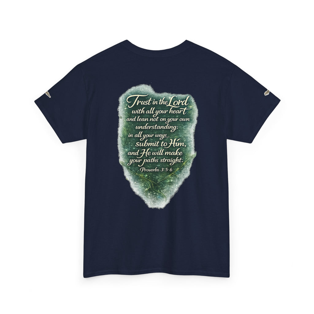 Christian Graphic Tee — "A Guarded Heart" Proverbs 3:5-6 Faith T-Shirt