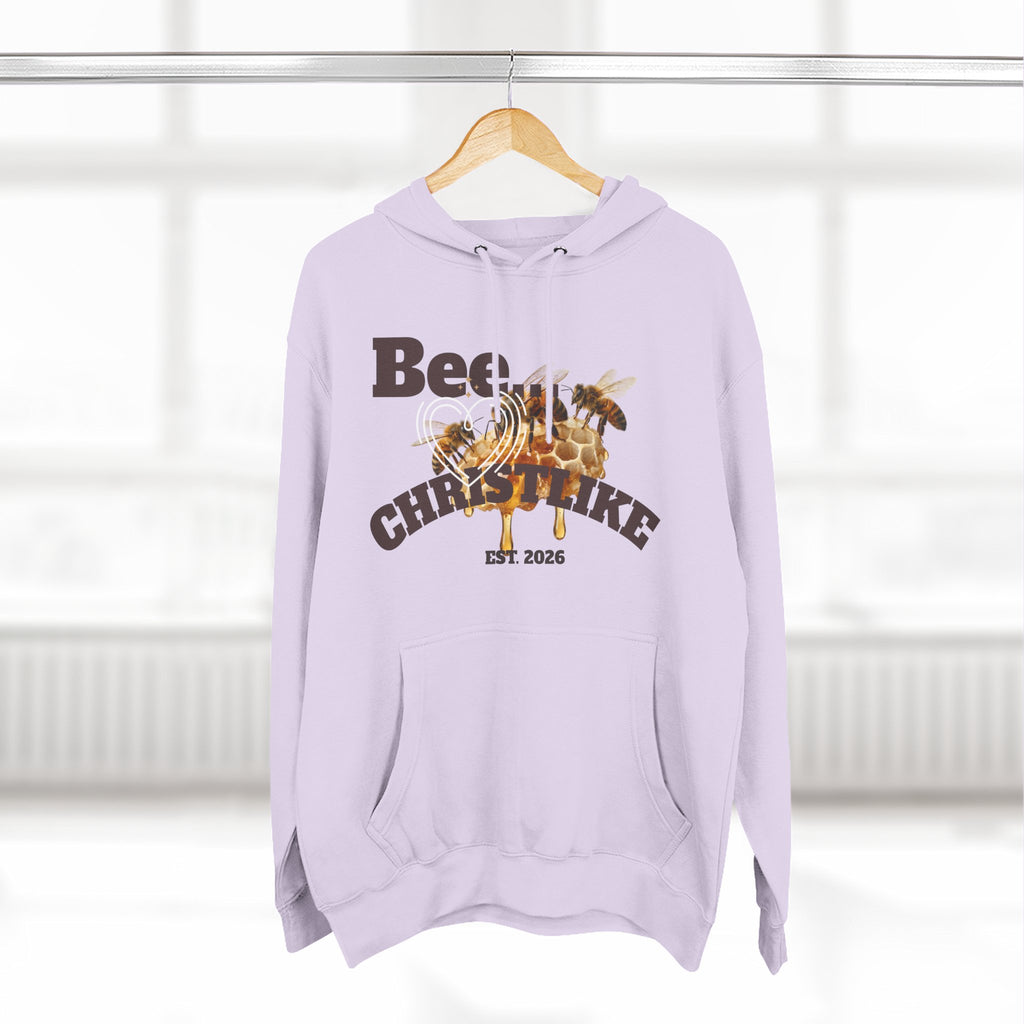 Christian Faith Hoodie — Honeybee "Be Christlike" Graphic Pullover