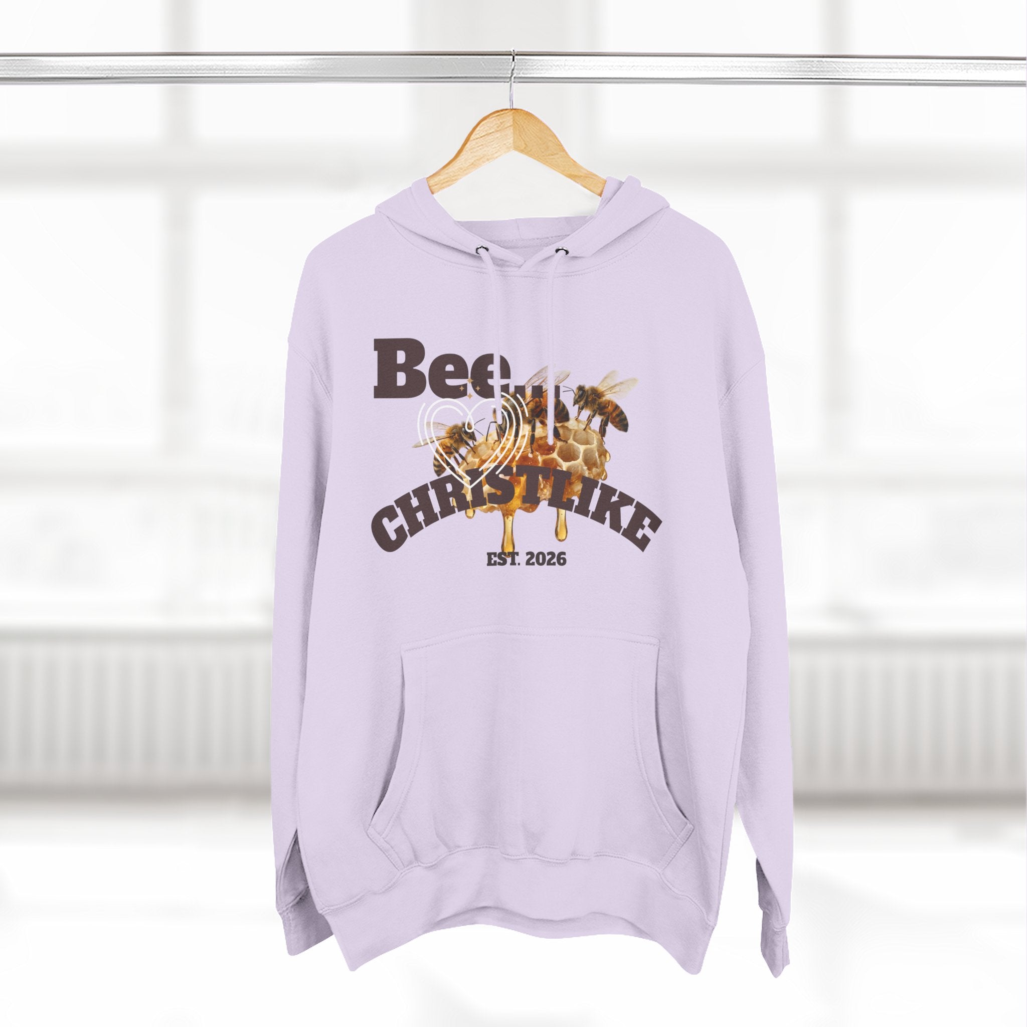 Christian Faith Hoodie — Honeybee "Be Christlike" Graphic Pullover