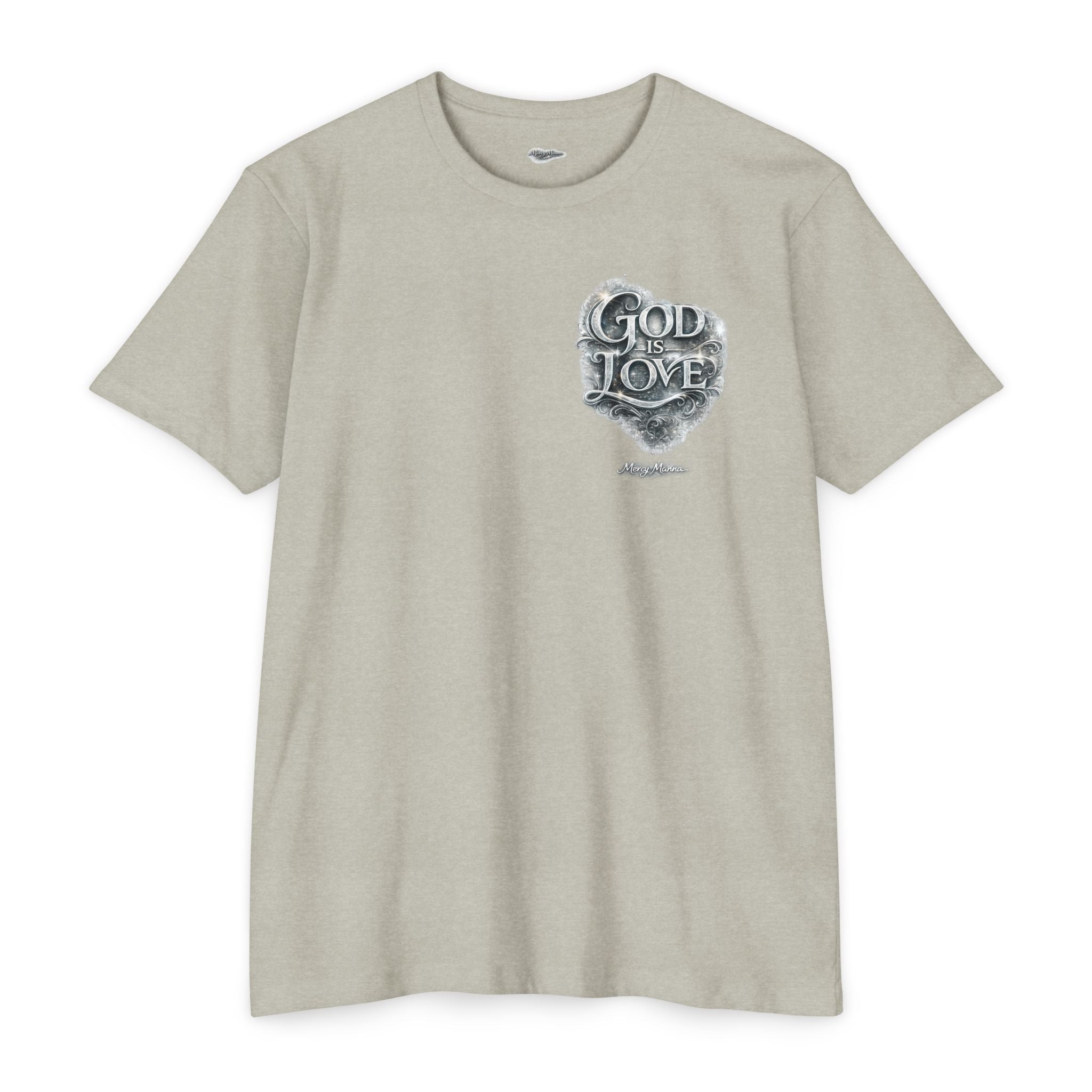 Christian Faith T-Shirt — "God Is Love" Chest-Print Graphic Tee